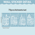 Weihnachtsdorf-Aufkleber