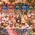 Weihnachtsbastelset aus Papier – Falten und Gestalten Sie Ihre eigene Weihnachtsdekoration